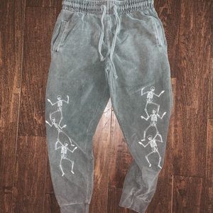 pacsun skeleton joggers (worn once)